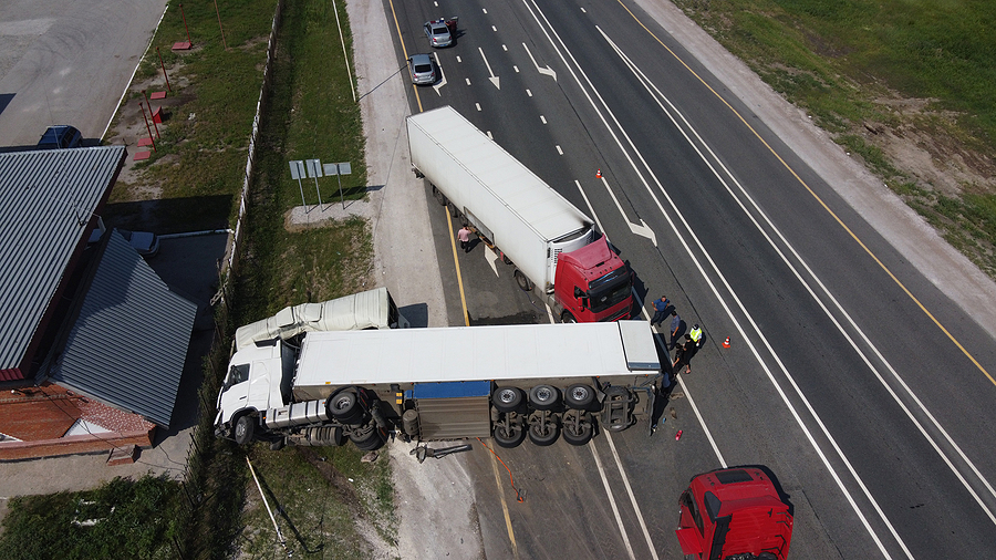 truck accident in highway