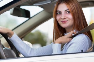 teenage driver in houston, safe driving concept